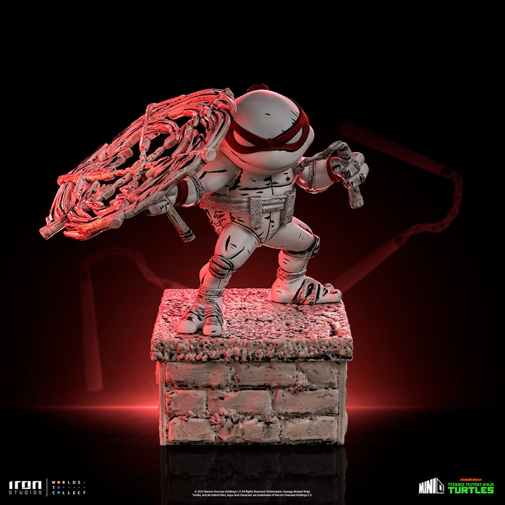 Estátua Michelangelo Comics Black and White - TMNT - MiniCo - Iron Studios