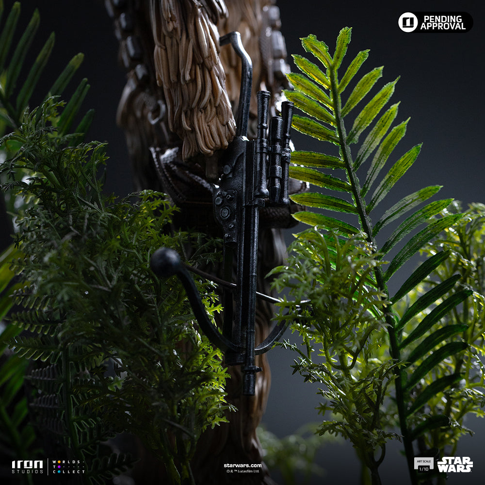 Estátua Chewbacca and Tokkat -  Star Wars - Art Scale 1/10 - Iron Studios