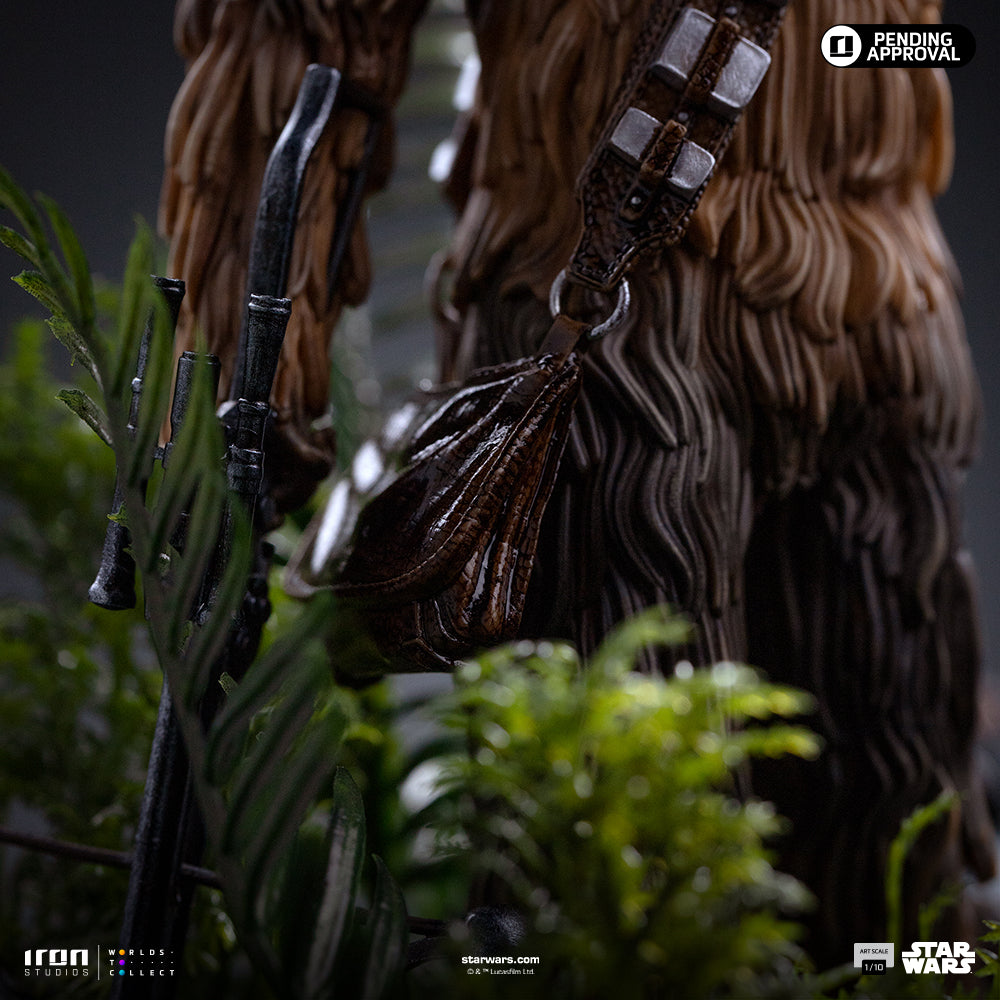 Estátua Chewbacca and Tokkat -  Star Wars - Art Scale 1/10 - Iron Studios