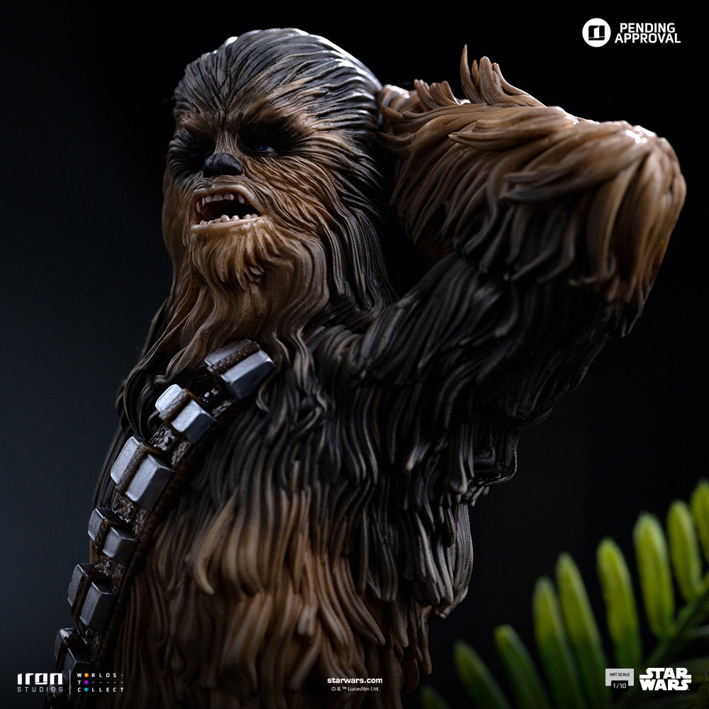 Estátua Chewbacca and Tokkat -  Star Wars - Art Scale 1/10 - Iron Studios