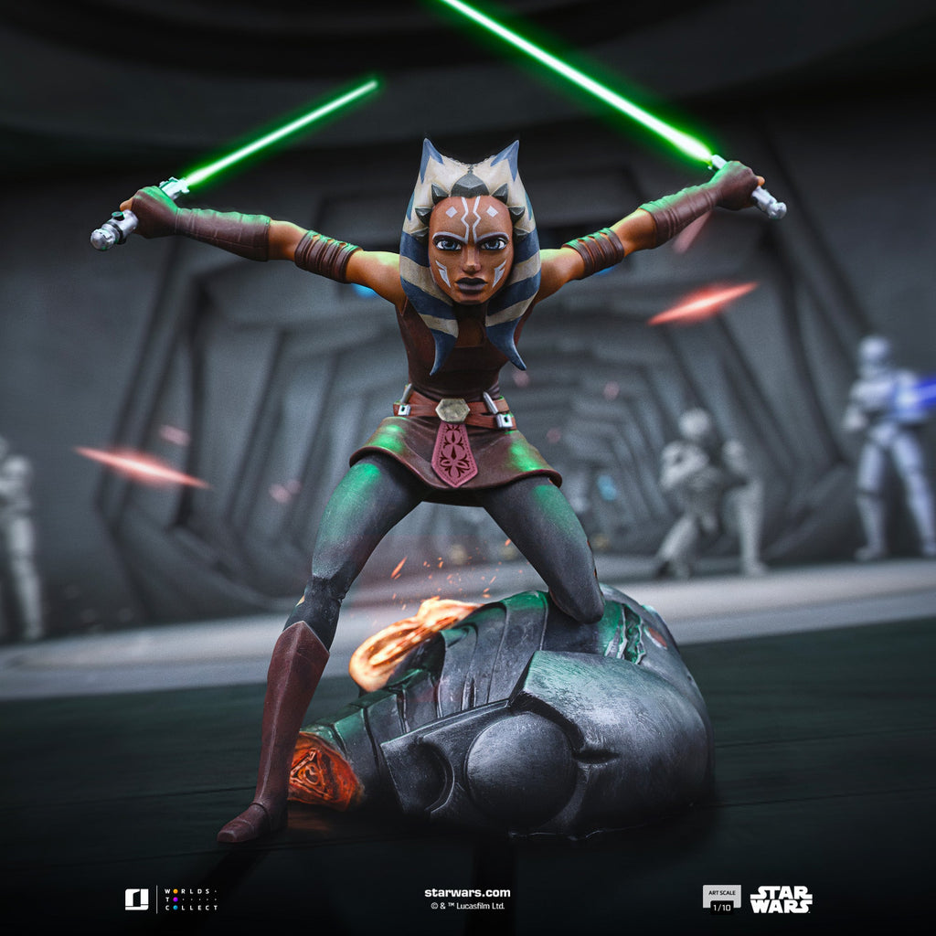 Estátua Ahsoka Tano - Star Wars: Clone Wars - Art Scale 1/10 - Iron Studios