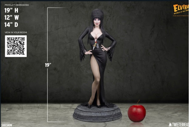 Estátua Elvira: Mistress of the Dark – Maquette – 1/4 Scale – Tweeterhead