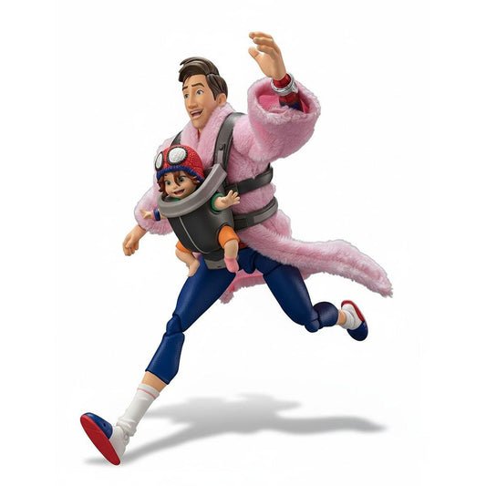 Figura PETER B. PARKER & MAYDAY PARKER – Spider-Man: Across the Spider-Verse – S.H.Figuarts – Bandai