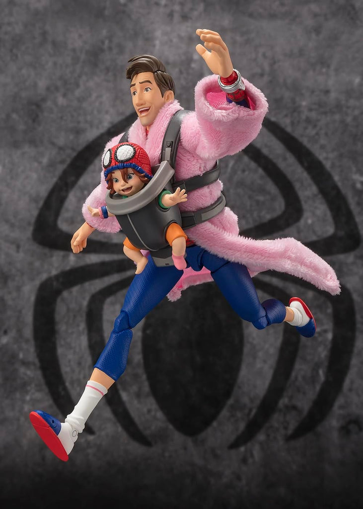 Figura PETER B. PARKER & MAYDAY PARKER – Spider-Man: Across the Spider-Verse – S.H.Figuarts – Bandai