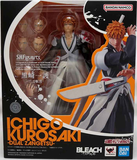 Figura Ichigo Kurosaki Dual Zangetsu - Bleach - S.H.Figuarts - Bandai