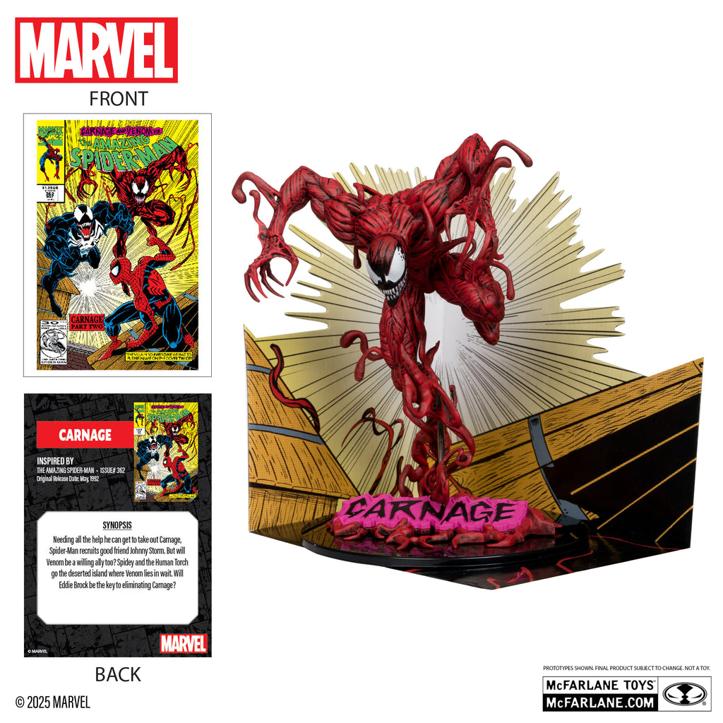 Figura Carnage - The Amazing Spider-Man #362 - Marvel Collection WV4 - 1/10 Scale - McFarlane