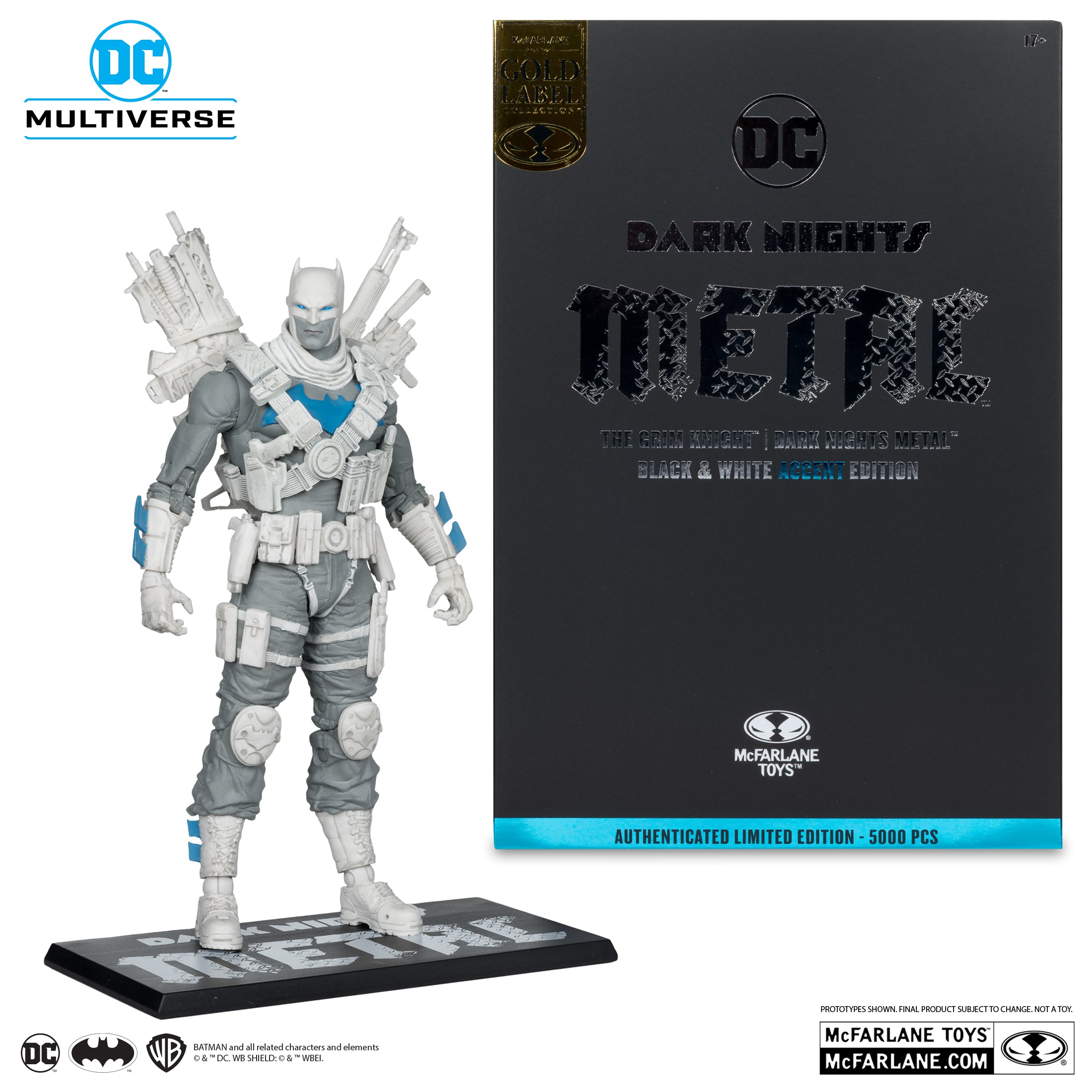 アメコミ McFARLANE TOYS DC Multiverse Grim Knight Figura The Grim Knight (B&W with Accent) - DC Multiverse - 7