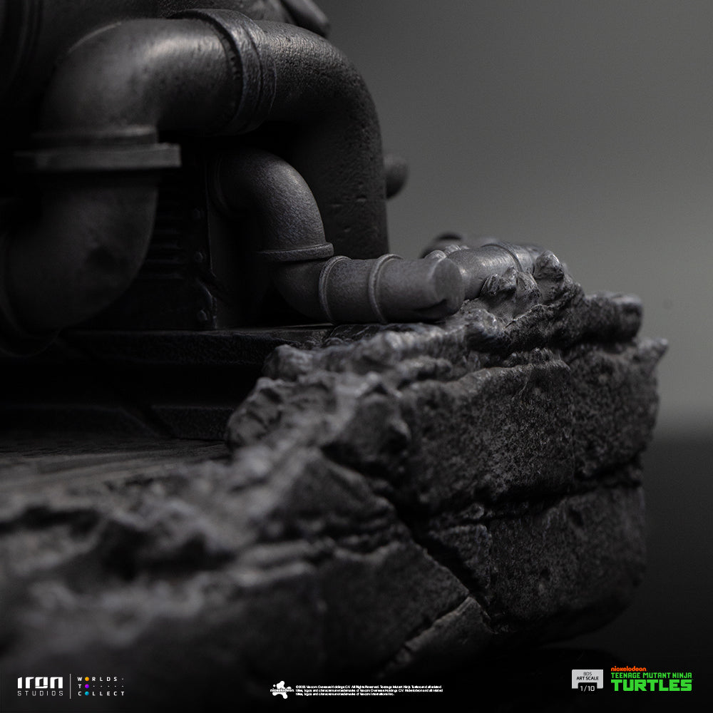 Estátua Leonardo (Black and White Variant) – TMNT – BDS Art Scale 1/10 – Iron Studios