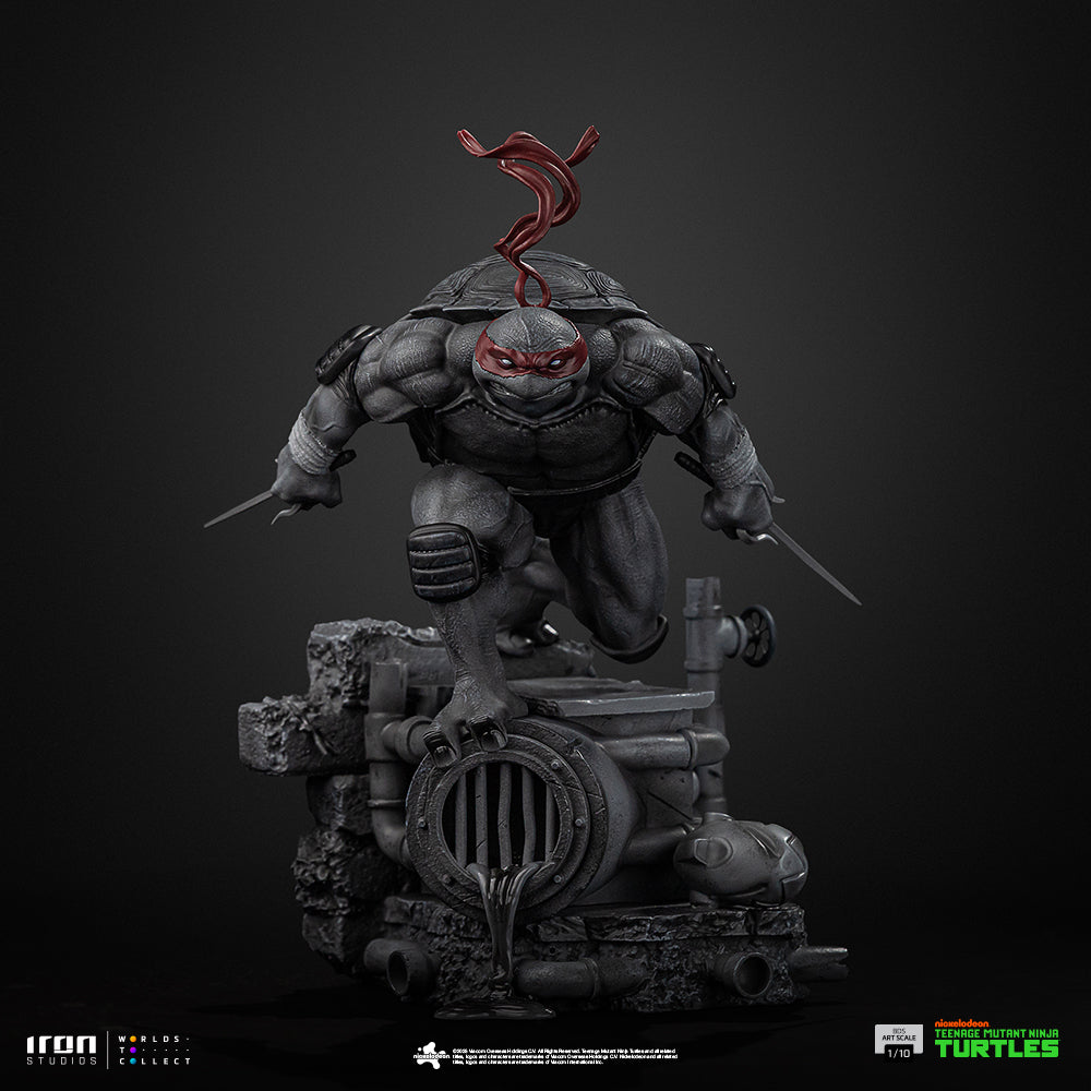 Estátua Raphael (Black and White Variant) – TMNT – BDS Art Scale 1/10 – Iron Studios