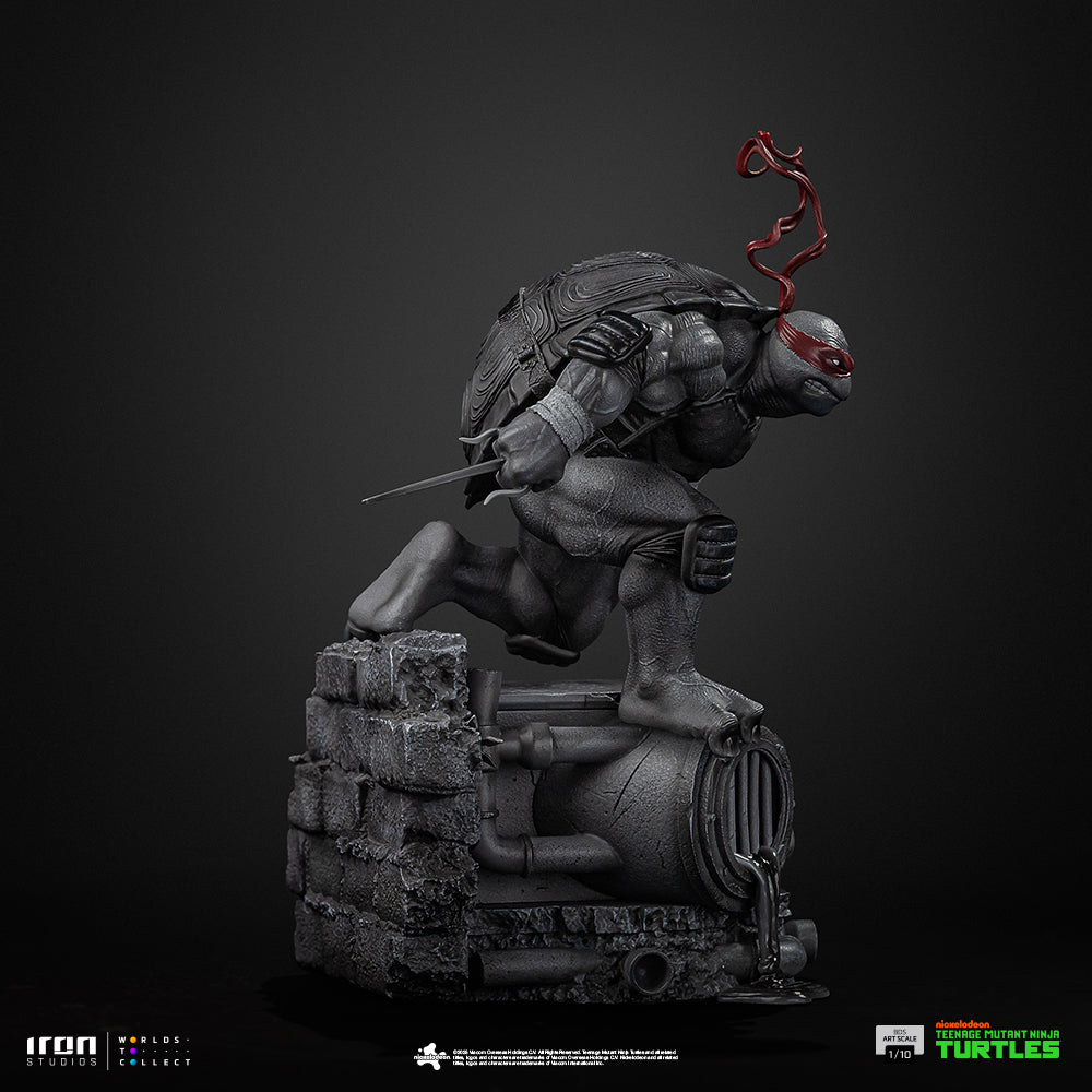 Estátua Raphael (Black and White Variant) – TMNT – BDS Art Scale 1/10 – Iron Studios