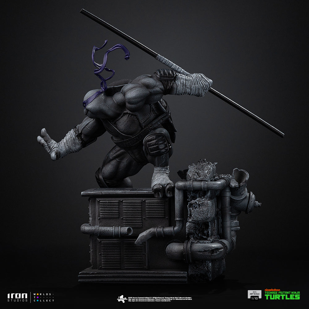 Estátua Donatello (Black and White Variant) - TMNT - BDS Art Scale 1/10 - Iron Studios