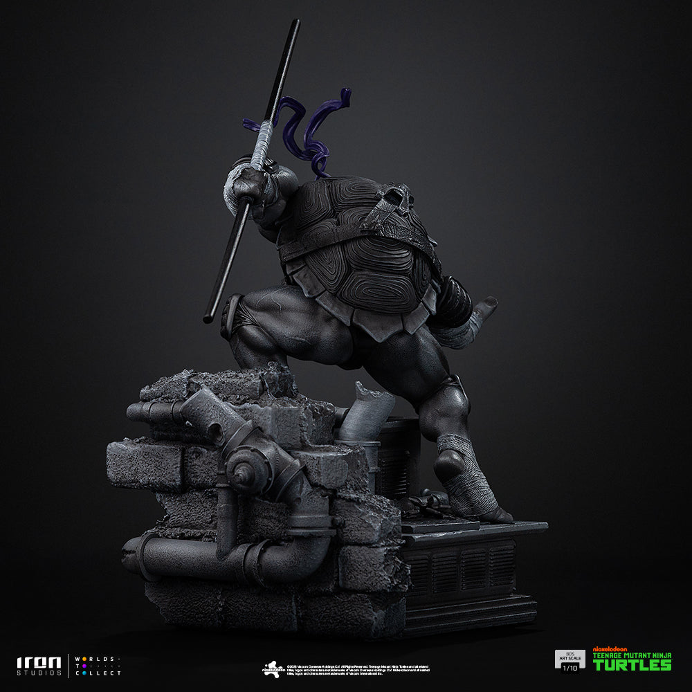 Estátua Donatello (Black and White Variant) - TMNT - BDS Art Scale 1/10 - Iron Studios