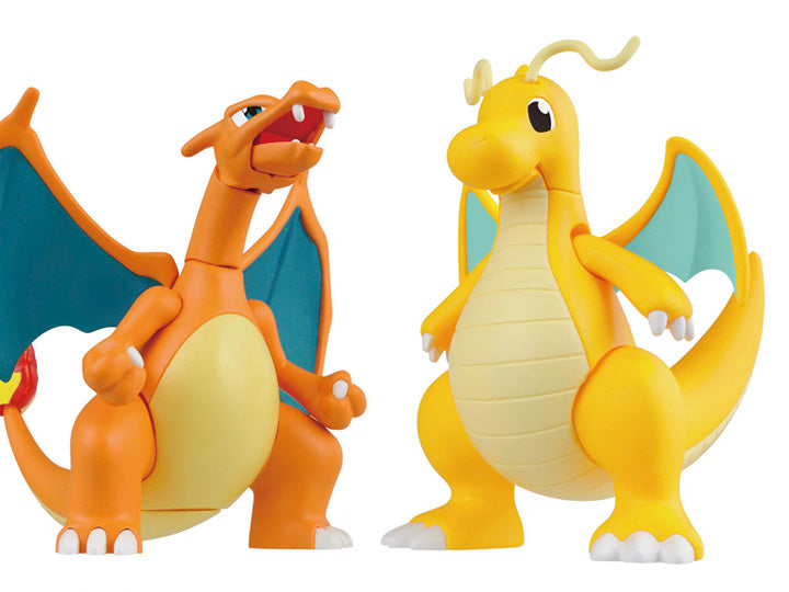 Charizard and Dragonite - Pokemon - Plastic Model Kit - Bandai