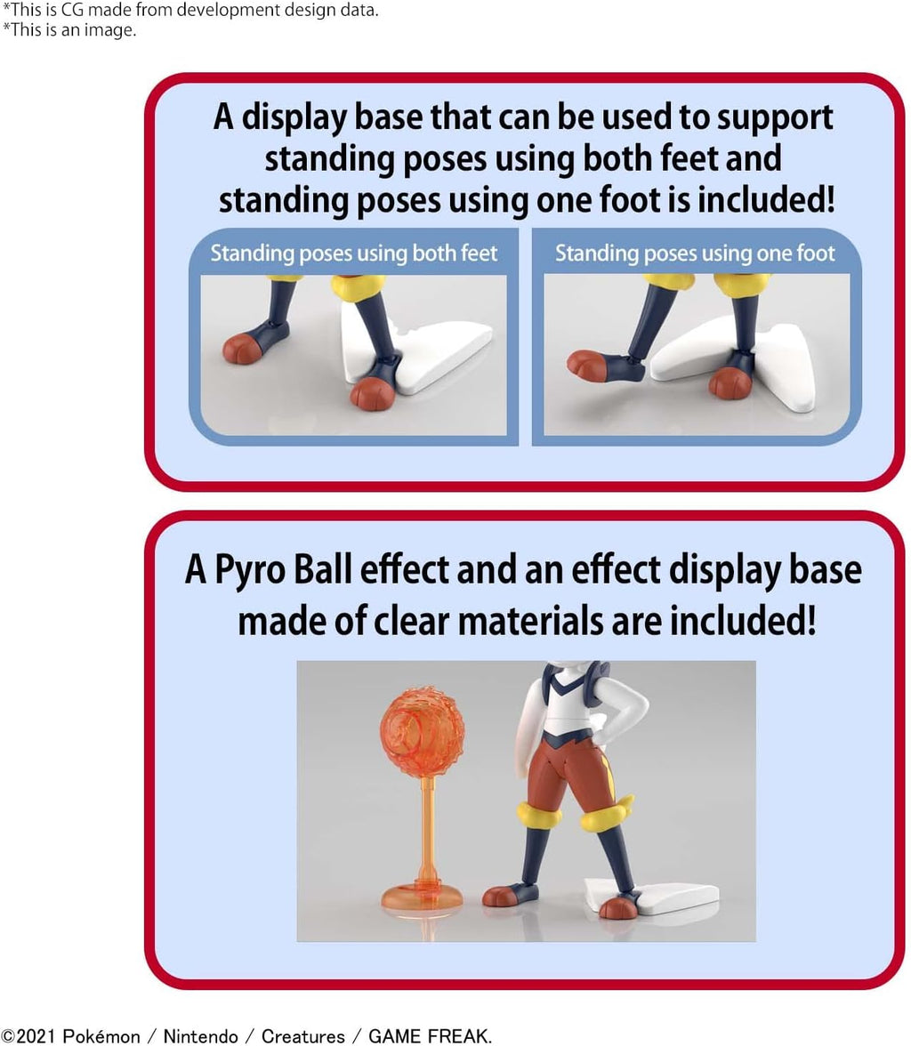 Cinderace - Pokemon - Plastic Model Kit - Bandai