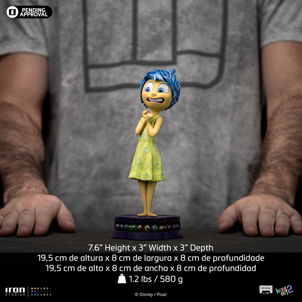 Estátua Alegria - Divertidamente 2 - Art Scale 1/10 - Iron Studios