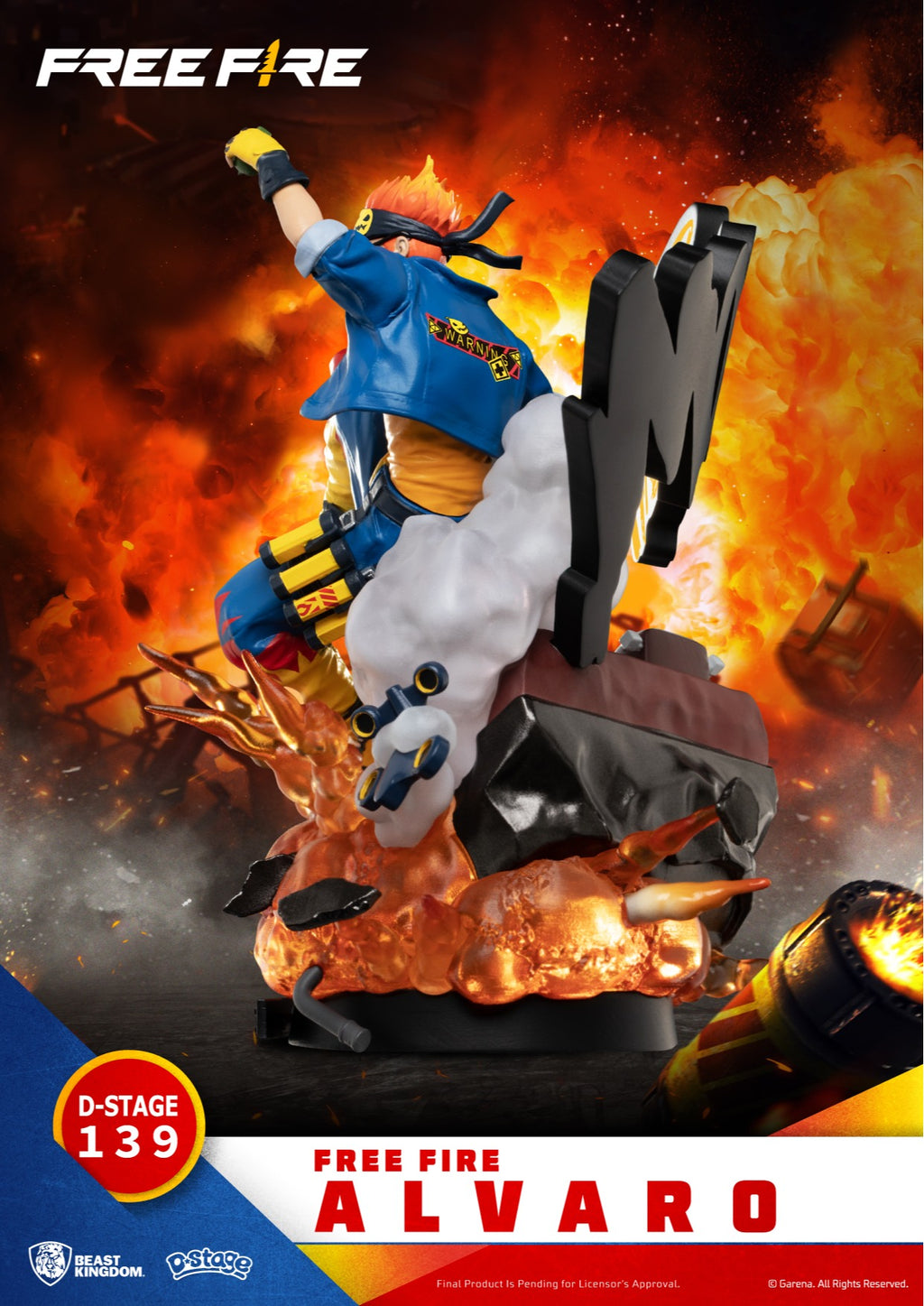 Estátua Alvaro - Free Fire - D-Stage - Beast Kingdom