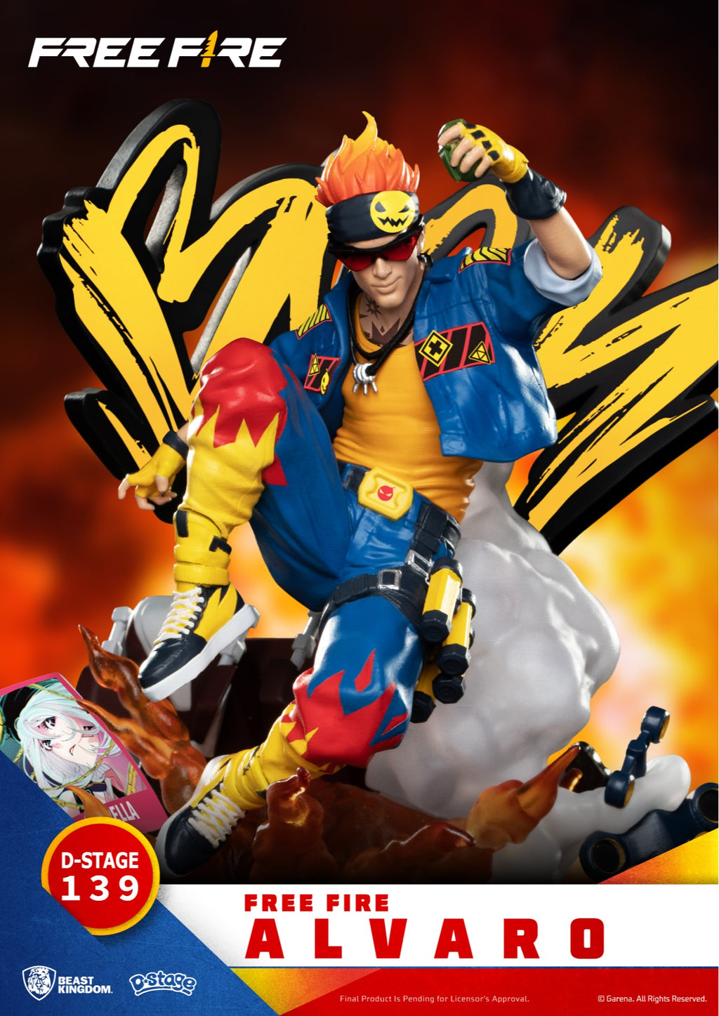 Estátua Alvaro - Free Fire - D-Stage - Beast Kingdom