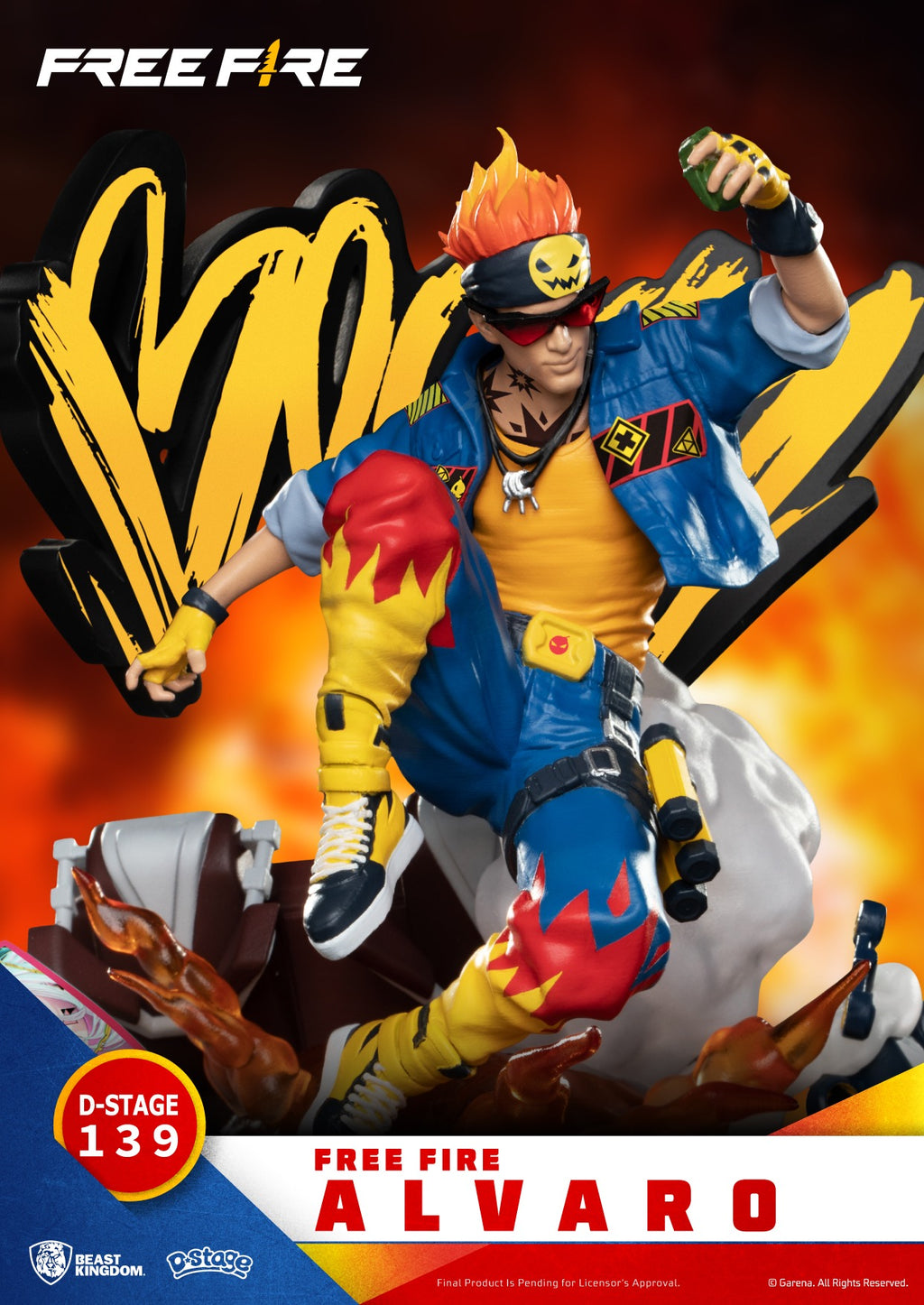 Estátua Alvaro - Free Fire - D-Stage - Beast Kingdom