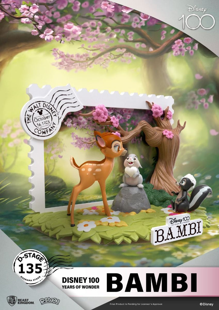 Estátua Bambi - Disney 100 Years - D-Stage - Beast Kingdom