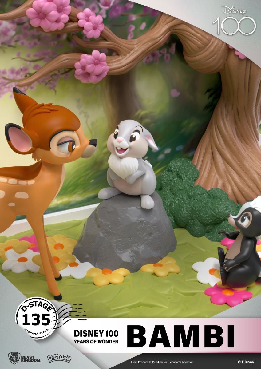 Estátua Bambi - Disney 100 Years - D-Stage - Beast Kingdom – Iron