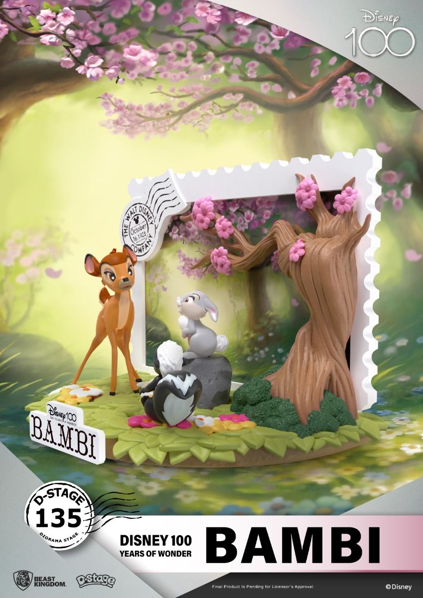 Estátua Bambi - Disney 100 Years - D-Stage - Beast Kingdom – Iron