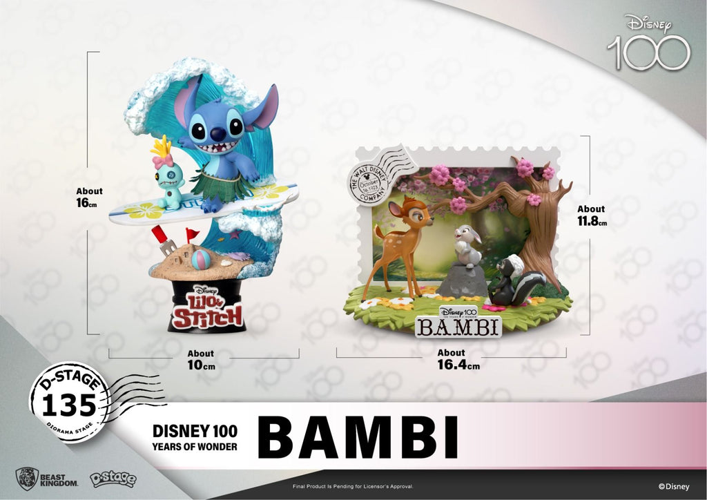 Estátua Bambi - Disney 100 Years - D-Stage - Beast Kingdom