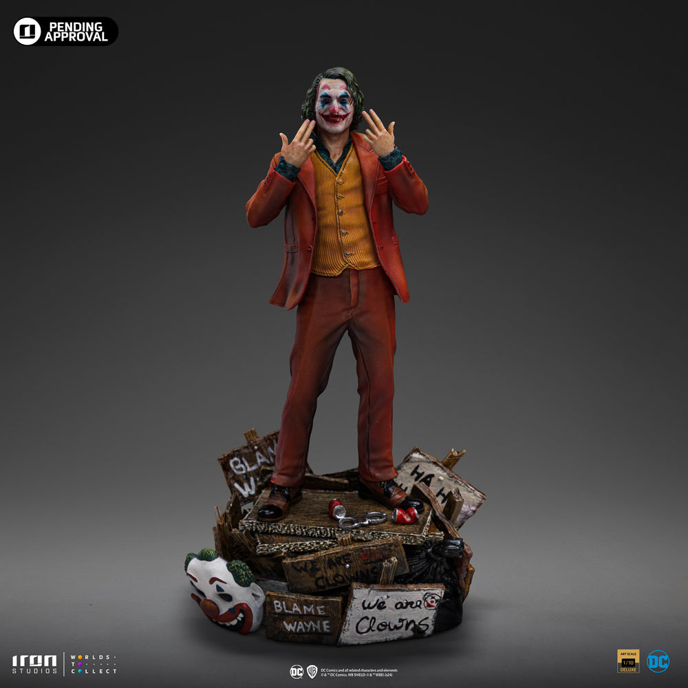 Estátua Coringa Arthur Fleck Deluxe - Coringa - Art Scale 1/10 - Iron Studios