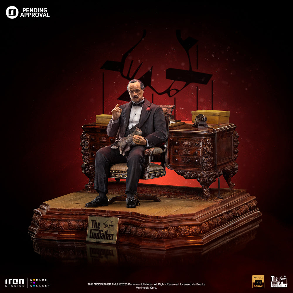Estátua Don Vito Corleone Deluxe - O Poderoso Chefão - Art Scale 1