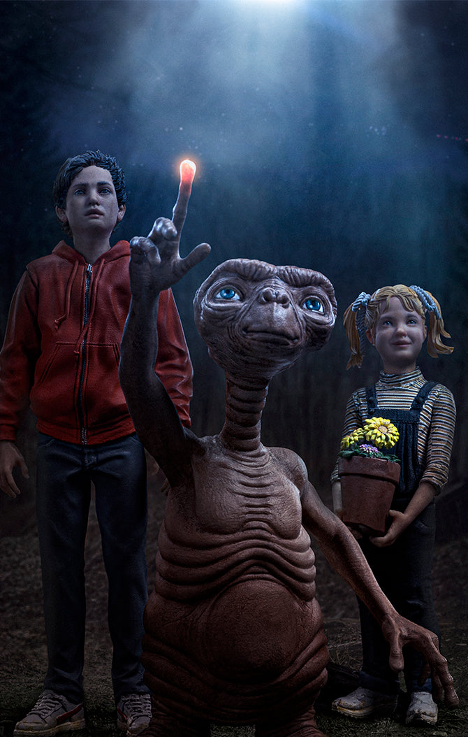 Estátua E.T. Elliot and Gertie Deluxe - E.T. The Extra-Terrestrial - Art Scale 1/10 - Iron Studios