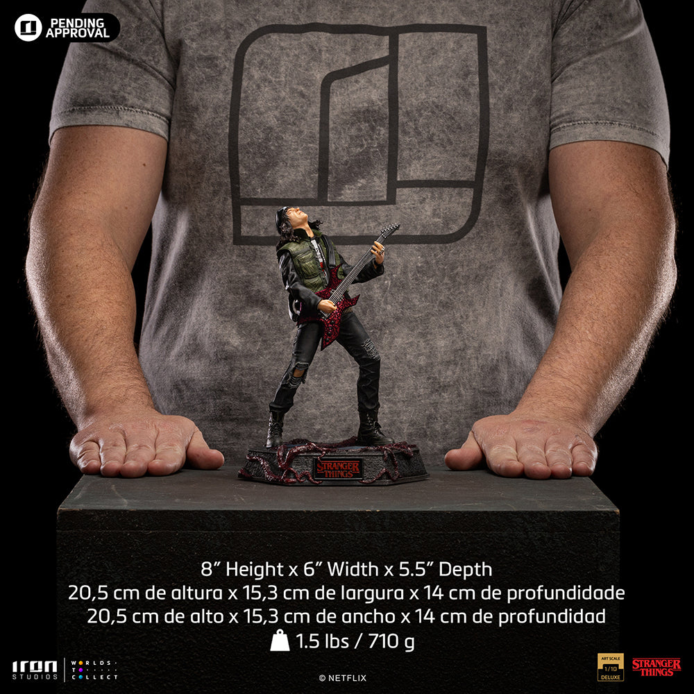 Estátua Eddie Munson - Strange Things - Art Scale 1/10 - Iron Studios