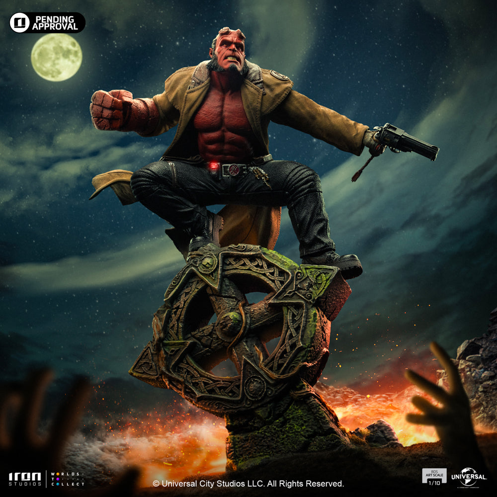Estátua Hellboy - Hellboy 2 O Exército Dourado - Art Scale 1/10 - Iron Studios