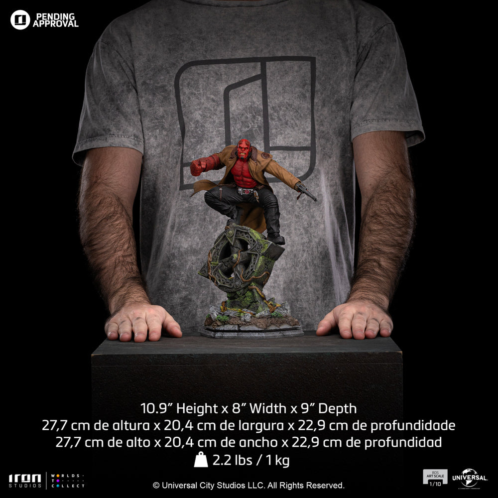 Estátua Hellboy - Hellboy 2 O Exército Dourado - Art Scale 1/10 - Iron Studios