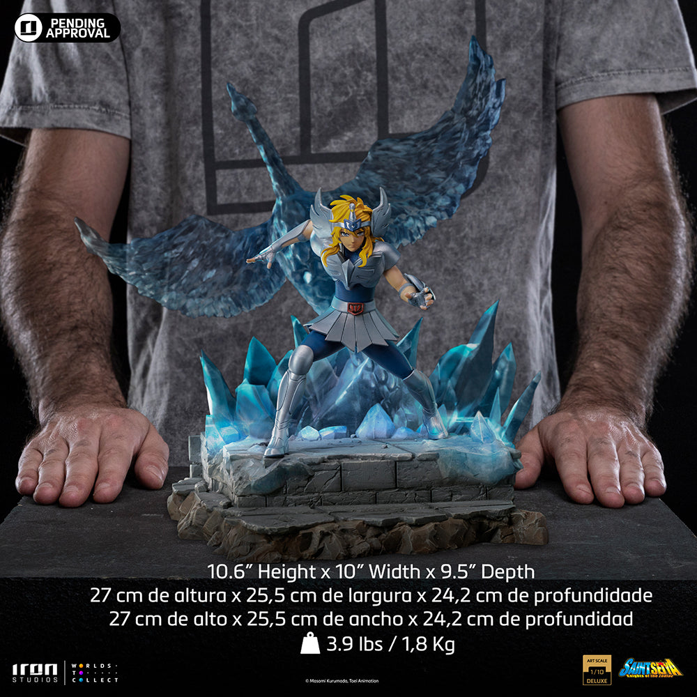 Estátua Hyoga de Cisne Deluxe - Os Cavaleiros do Zodíaco - Art