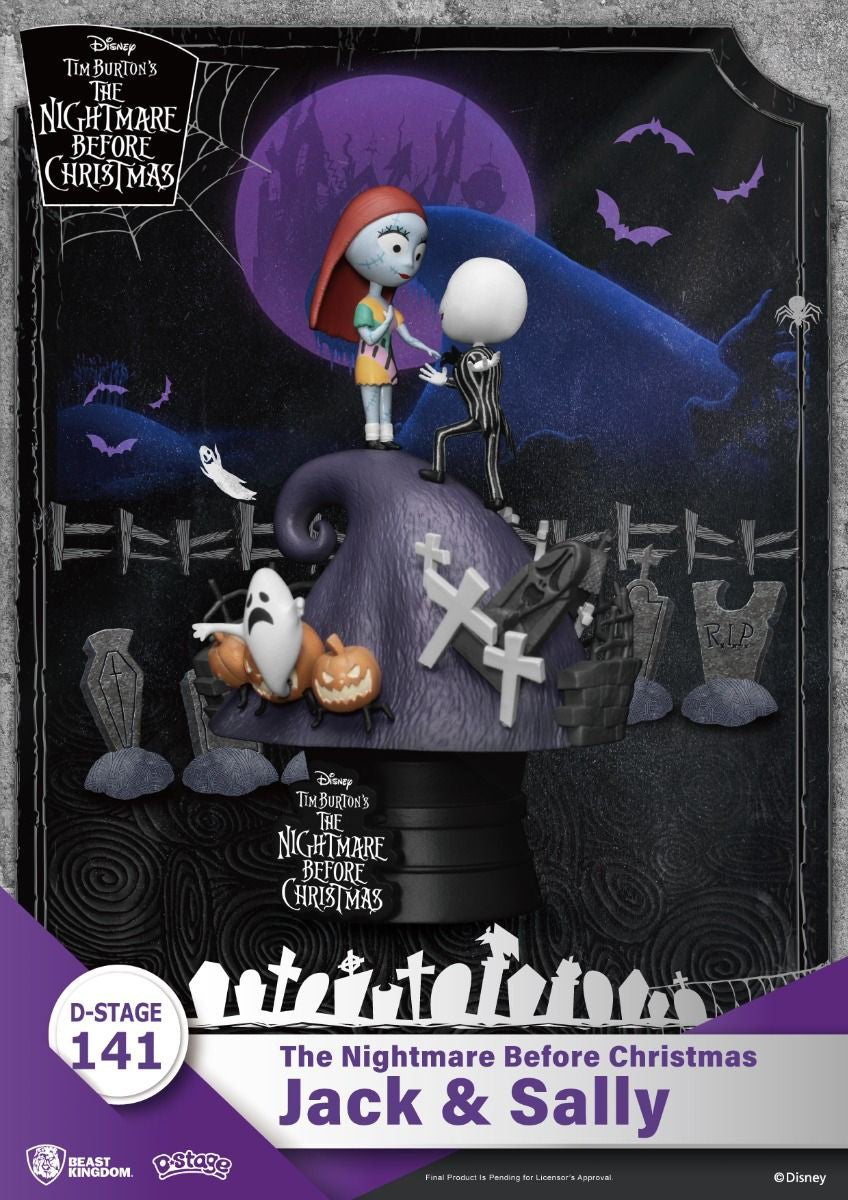 Estátua Jack & Sally - The Nightmare Before Christmas - D Stage