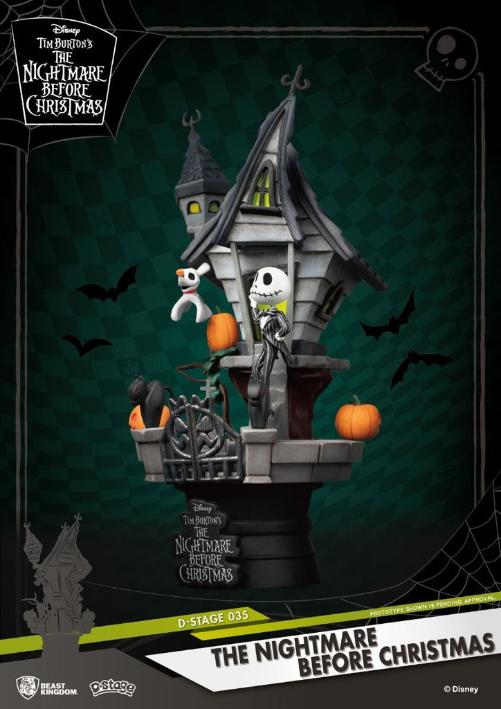 Estátua Jack Skellington - O Estranho Mundo de Jack - D-Stage - Beast Kingom