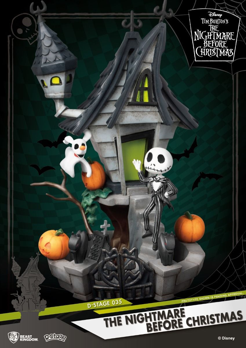 Estátua Jack Skellington - O Estranho Mundo de Jack - D-Stage - Beast Kingom