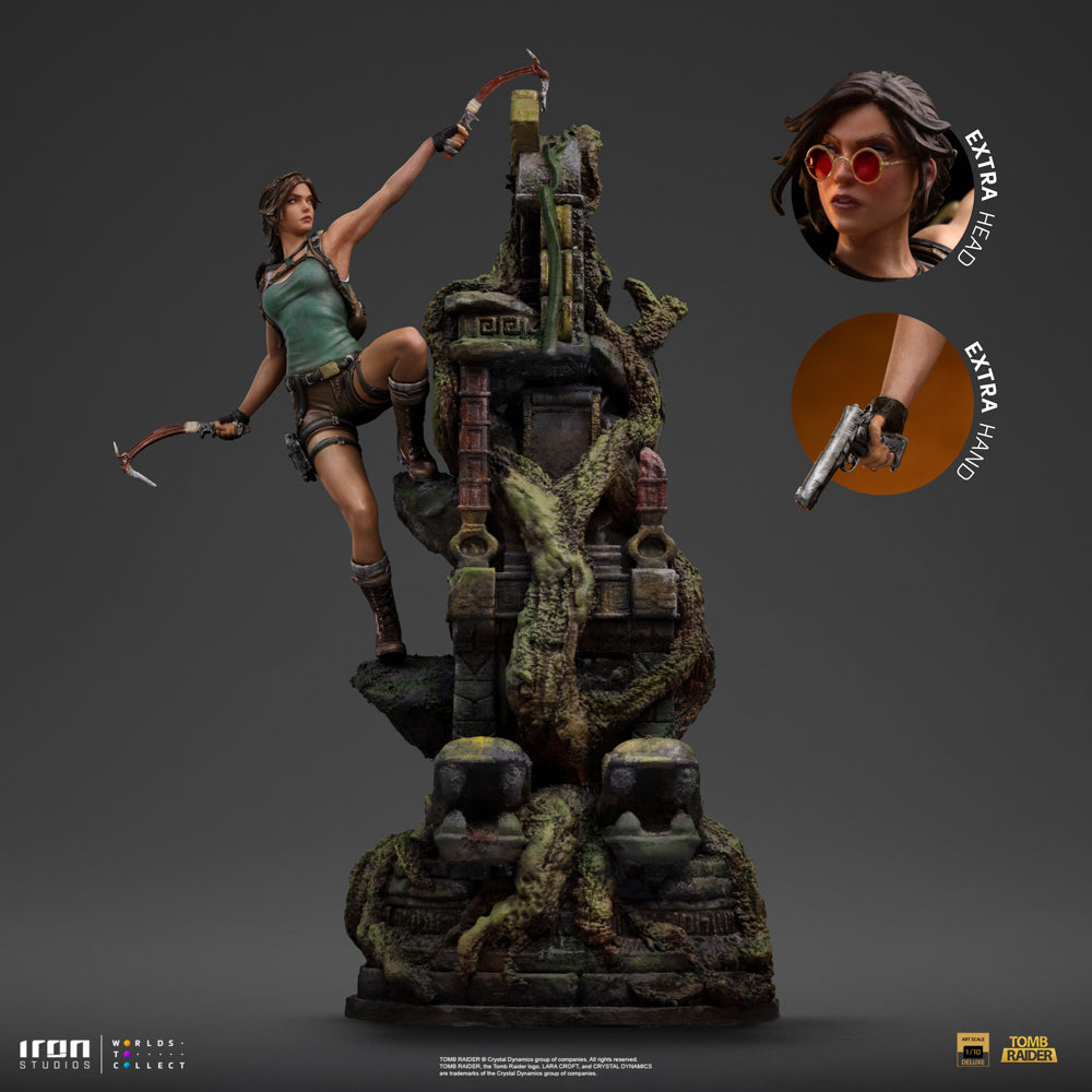 Estátua Lara Croft Deluxe - Tomb Raider - Art Scale 1/10 - Iron Studios