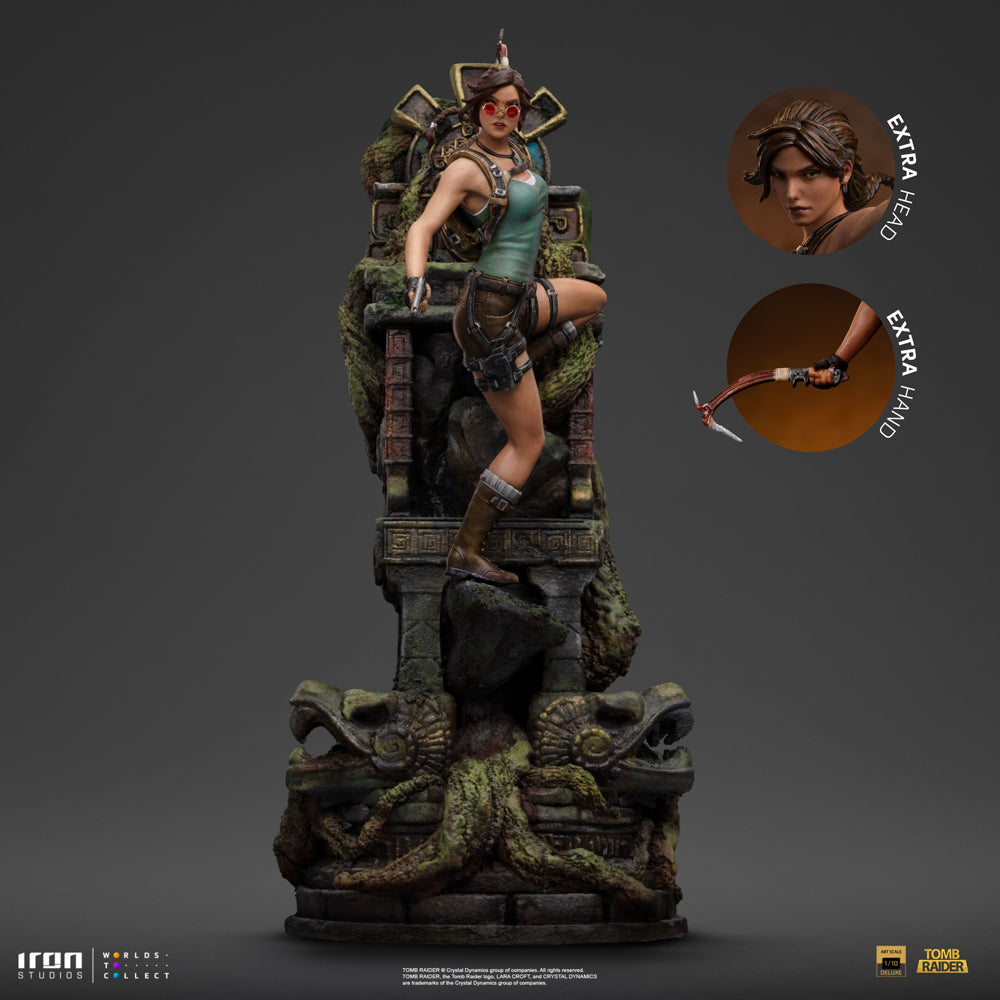 Estátua Lara Croft Deluxe - Tomb Raider - Art Scale 1/10 - Iron Studios