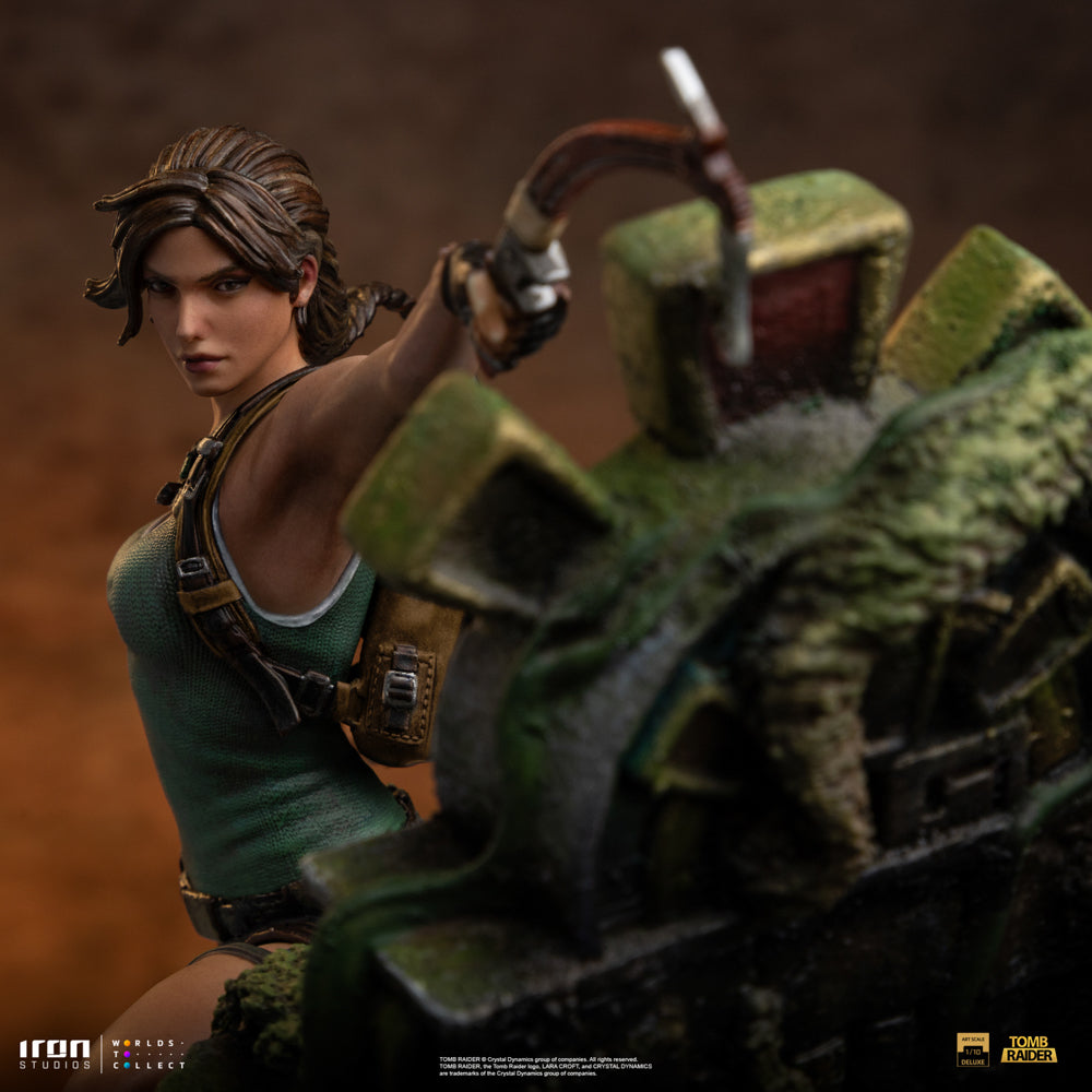 Estátua Lara Croft Deluxe - Tomb Raider - Art Scale 1/10 - Iron Studios