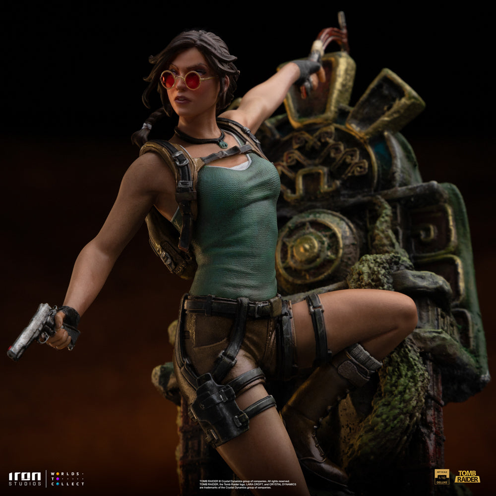 Estátua Lara Croft Deluxe - Tomb Raider - Art Scale 1/10 - Iron Studios