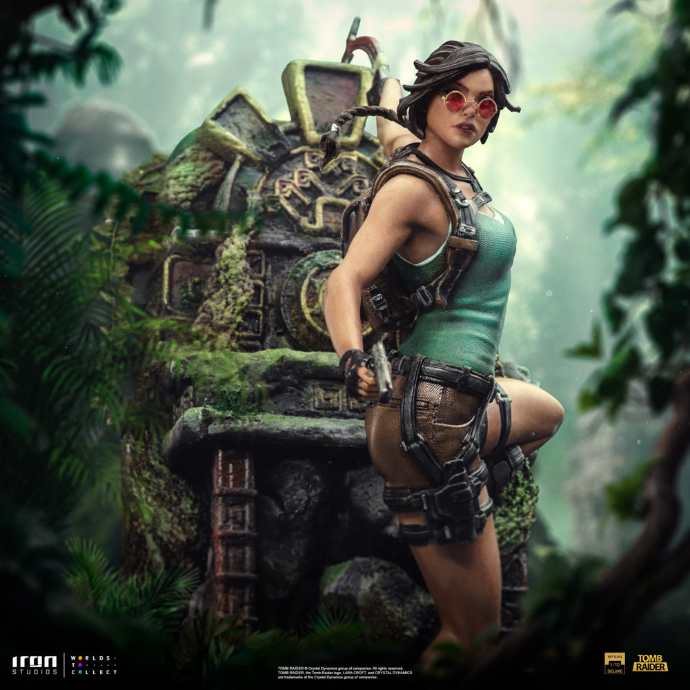 Estátua Lara Croft Deluxe - Tomb Raider - Art Scale 1/10 - Iron Studios