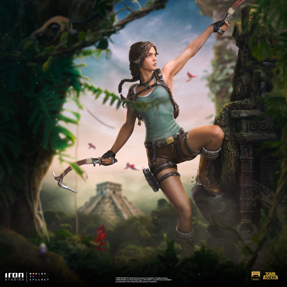 Estátua Lara Croft Deluxe - Tomb Raider - Art Scale 1/10 - Iron Studios