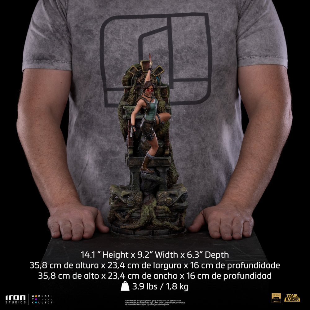 Estátua Lara Croft Deluxe - Tomb Raider - Art Scale 1/10 - Iron Studios