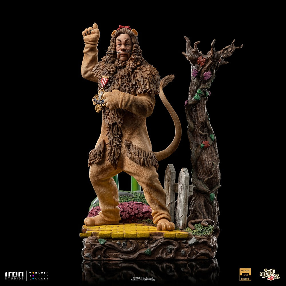 Estátua Leão Covarde Deluxe - Mágico de Oz - Art Scale 1/10 - Iron Studios