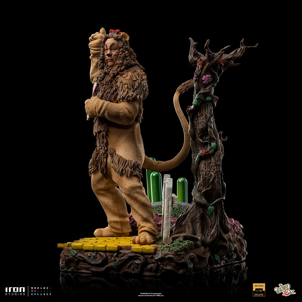 Estátua Leão Covarde Deluxe - Mágico de Oz - Art Scale 1/10 - Iron Studios
