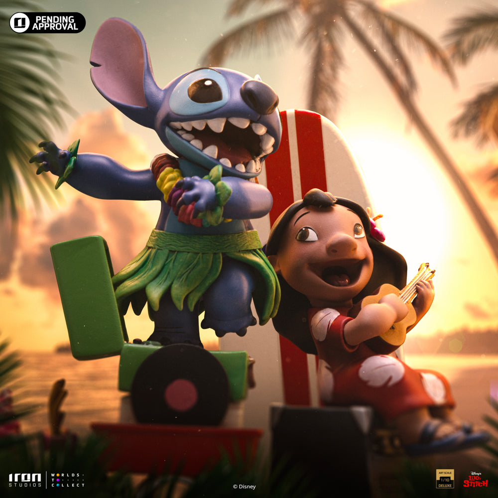 Estátua Lilo & Stitch Deluxe - Disney Classics - Art Scale 1/10 - Iron Studios