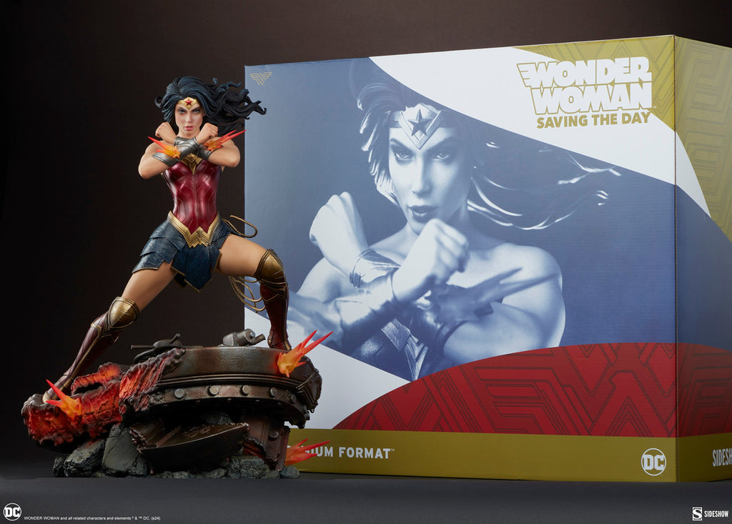 Estátua Mulher Maravilha Saving The Day - DC Comics - Premium Format 1/4 - Sideshow