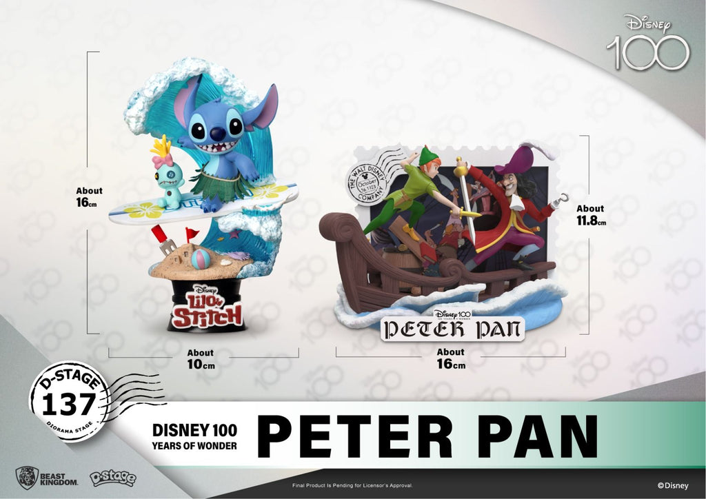 Estátua Peter Pan - Disney 100 Years - D-Stage - Beast Kingdom