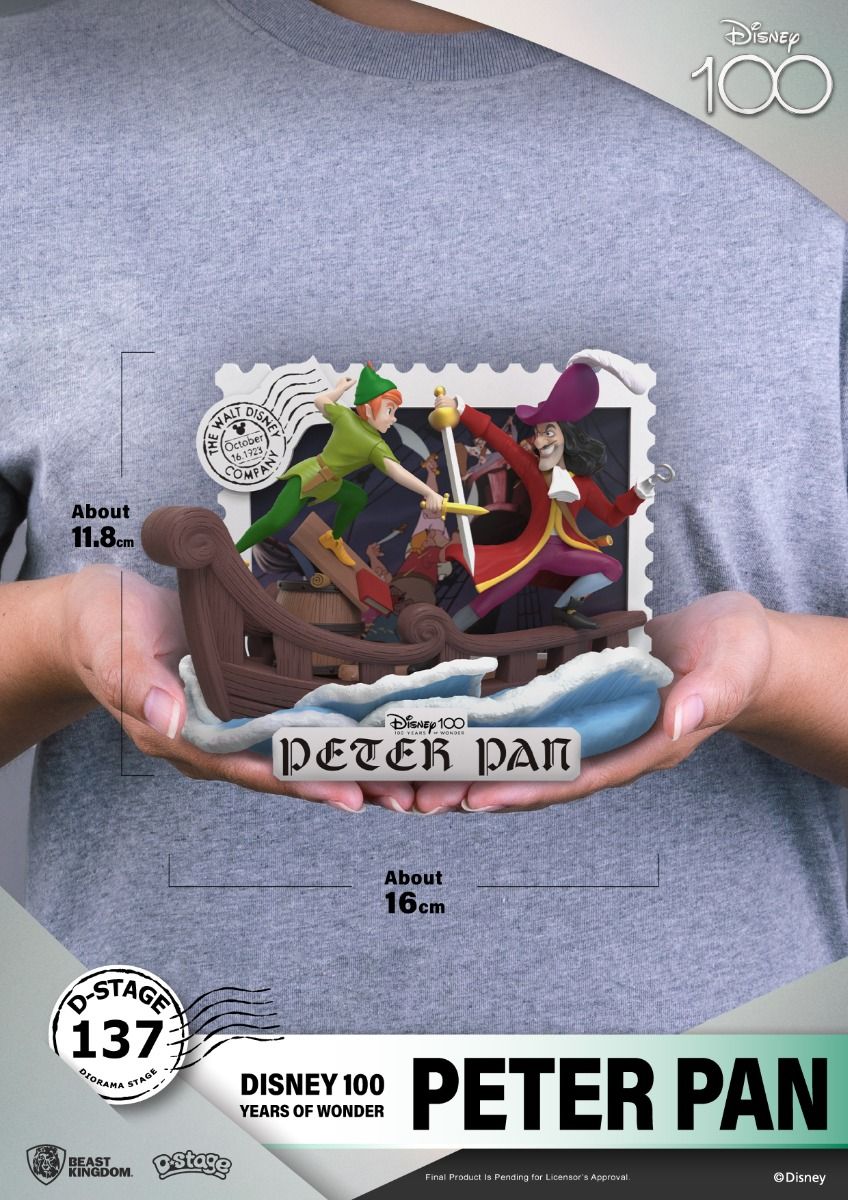 Estátua Peter Pan - Disney 100 Years - D-Stage - Beast Kingdom