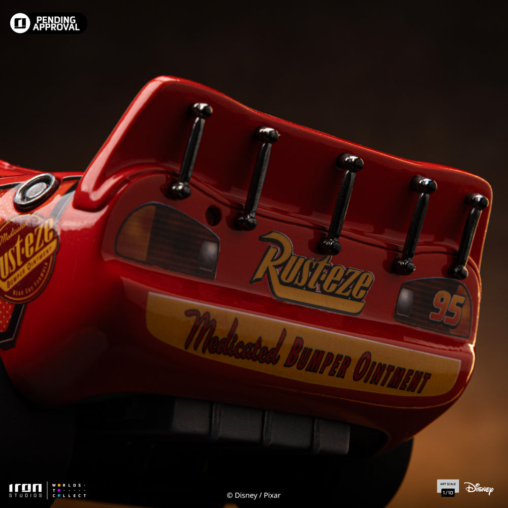 Estátua Relâmpago Mcqueen - Carros - Art Scale 1/10 - Iron Studios